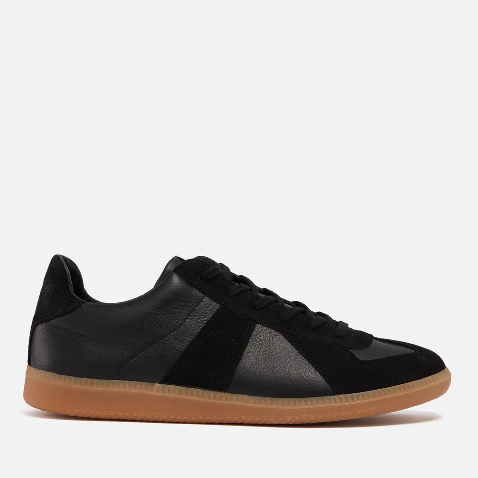 Novesta Men's German Army Leather and Suede Trainers Image 1