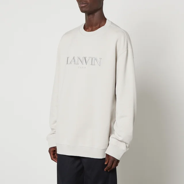 Lanvin Classic Lanvin Paris Embroidered Cotton Sweatshirt