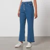 PS Paul Smith Cotton-Blend Cropped Wide-Leg Jeans - W29 - Image 1