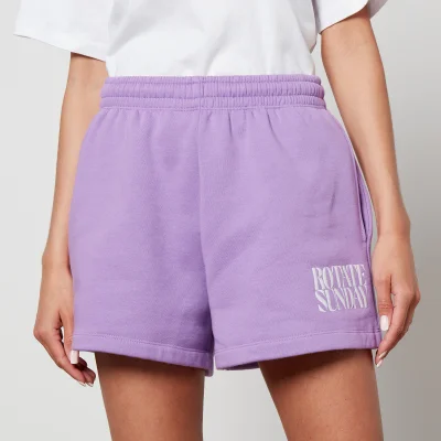 ROTATE Logo-Embroidered Organic Cotton Shorts