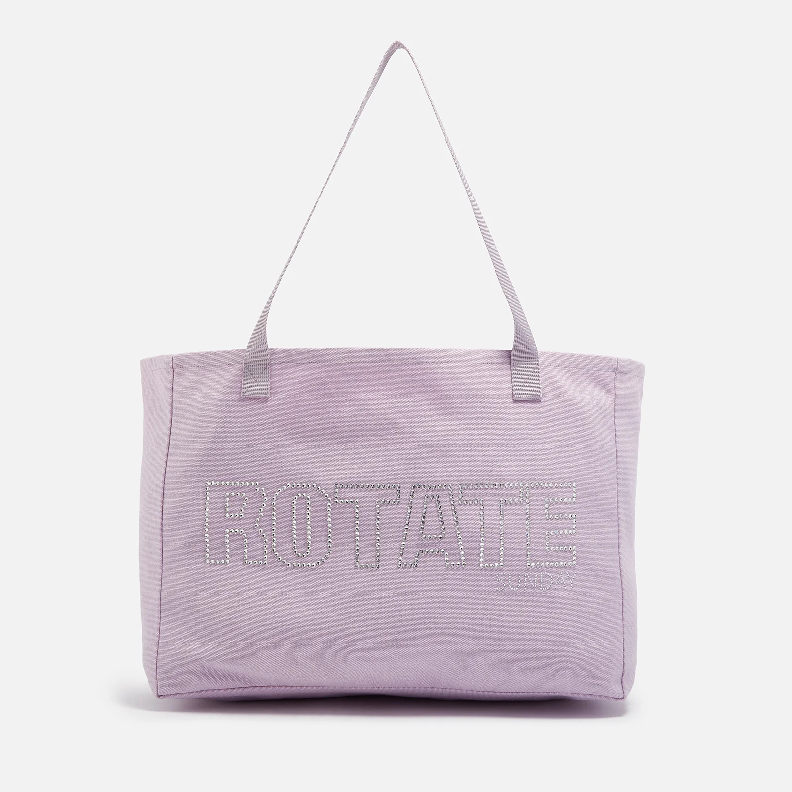 ROTATE Logo-Embossed Canvas Tote Bag Image 1