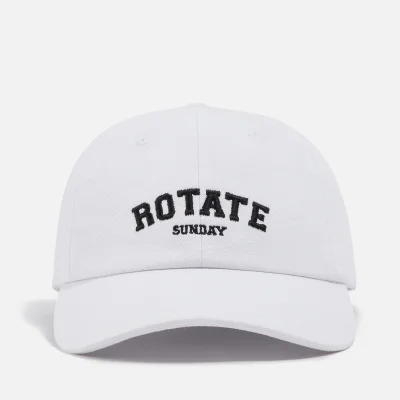 ROTATE Logo-Embroidered Cotton-Twill Baseball Cap