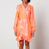 Cras Lindacras Printed Satin Mini Dress - Image 1