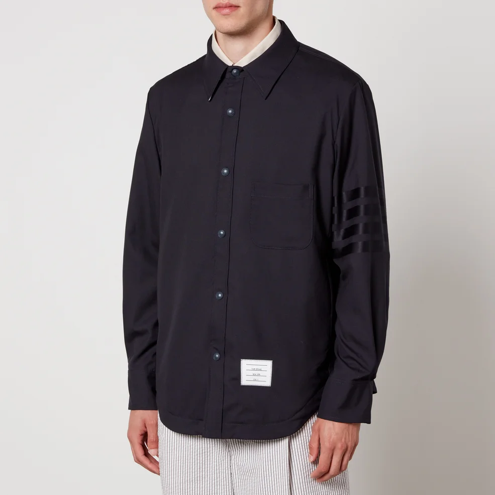Thom Browne 4-Bar Wool-Flannel Jacket Image 1