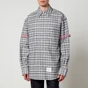 Thom Browne Pow Checked Cotton-Poplin Shirt - 2/M - Image 1