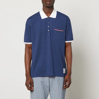 Thom Browne Oversized Cotton-Jersey Polo Shirt - 2/M