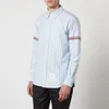 Thom Browne Straight Fit Striped Oxford Striped Shirt - Image 1