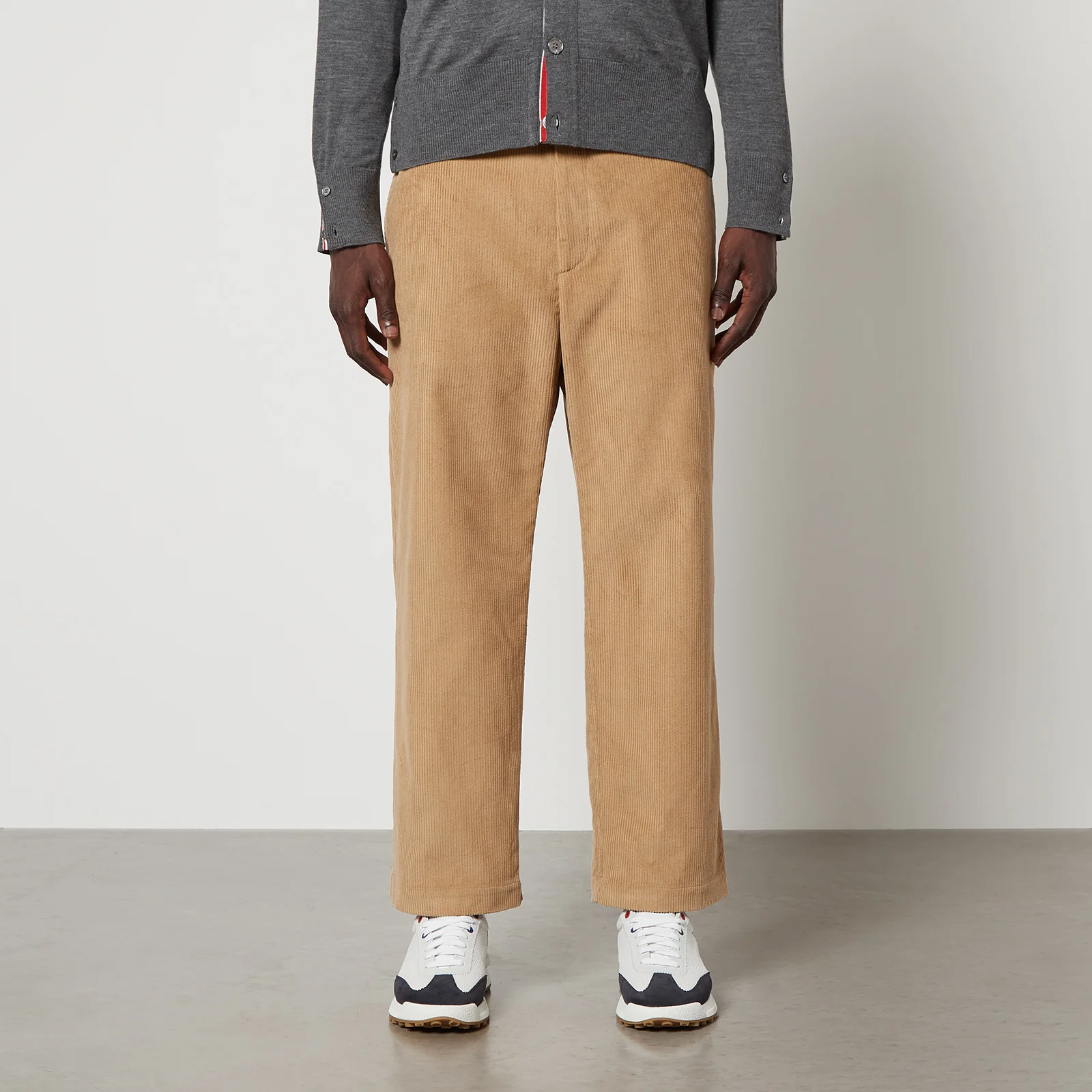 Thom Browne Cotton-Corduroy Straight-Leg Trousers Image 1