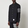 Thom Browne 4-Bar Cotton-Flannel Shirt - Image 1