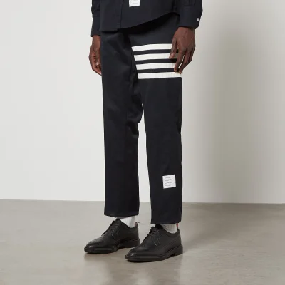 Thom Browne Unconstructed 4-Bar Cotton-Twill Chinos - 1/S
