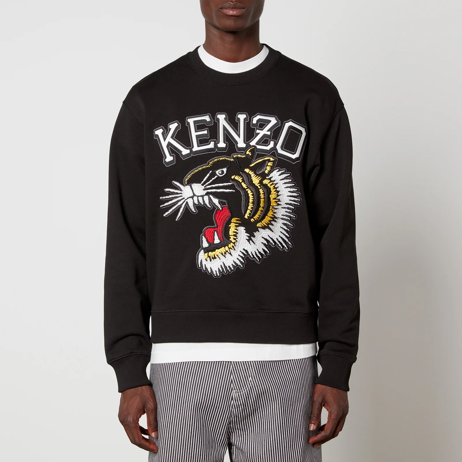 KENZO Varsity Jungle Cotton-Jersey Sweatshirt Image 1