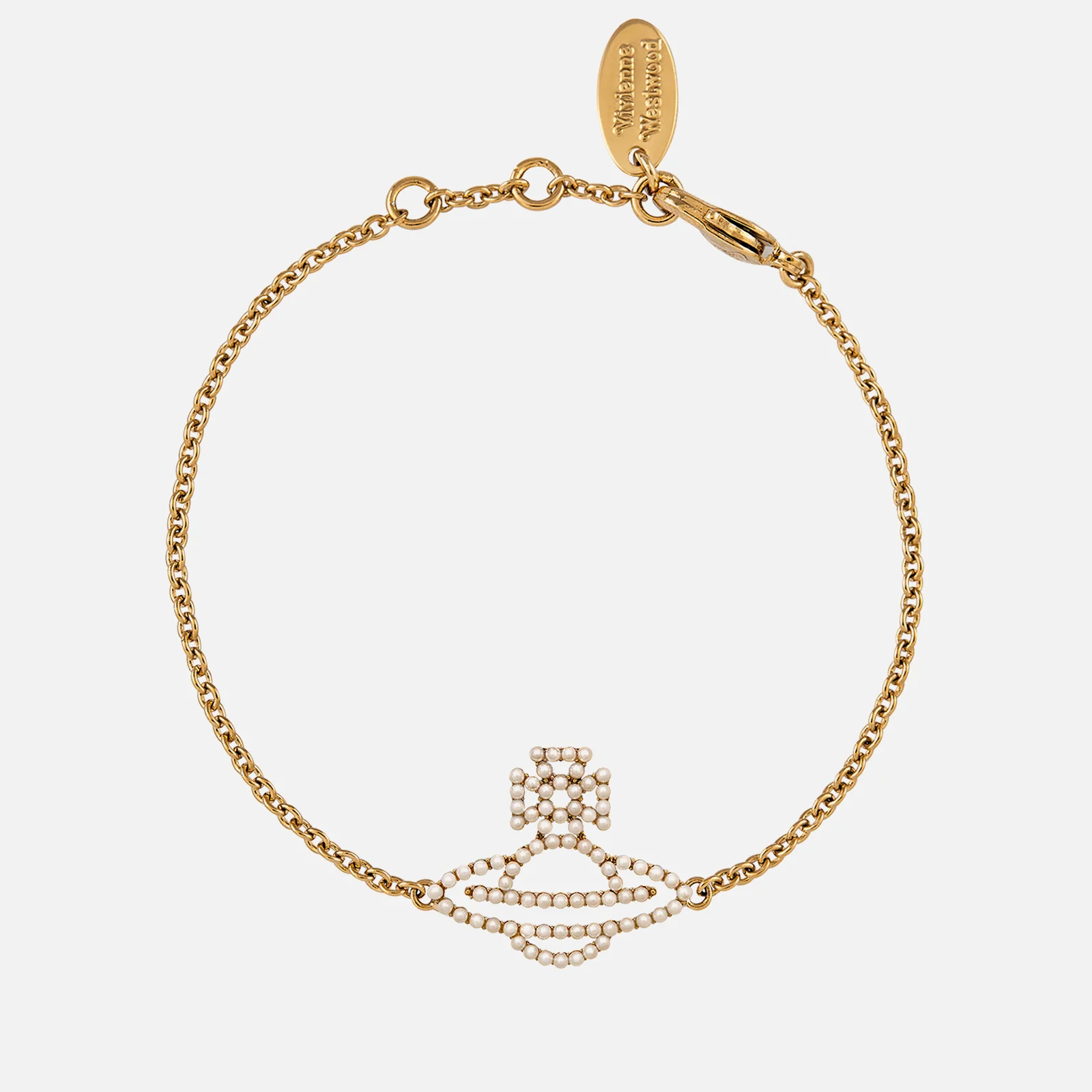 Vivienne Westwood Isla Faux-Pearl Gold-Tone Bracelet Image 1