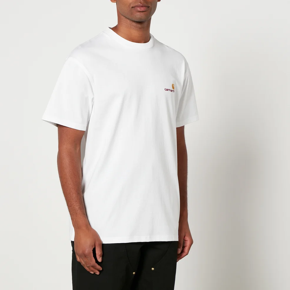 Carhartt WIP American Script Cotton-Jersey T-Shirt Image 1
