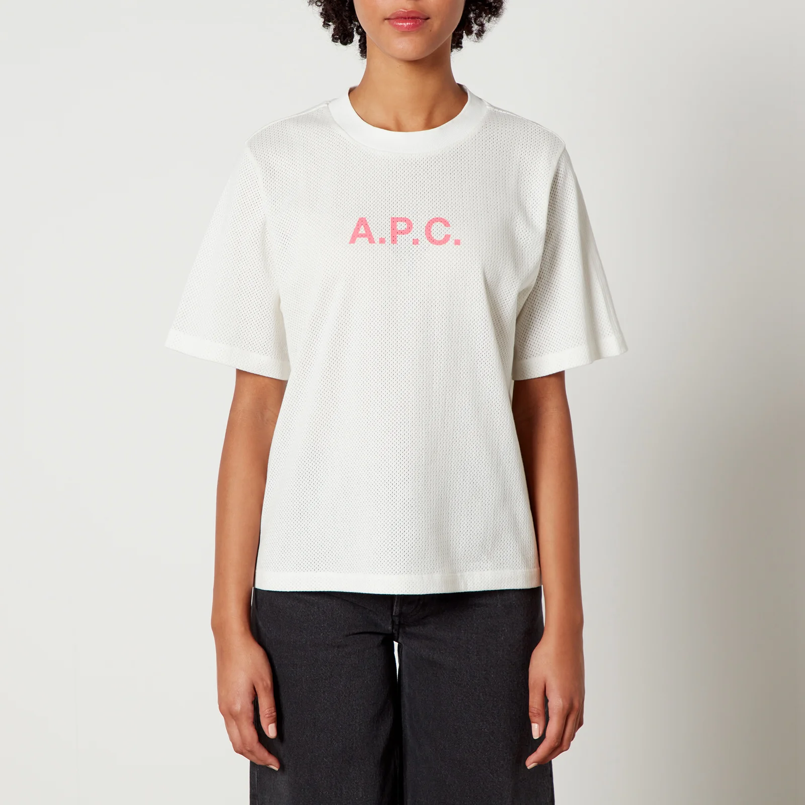 A.P.C. Mae Cotton-Mesh T-Shirt Image 1