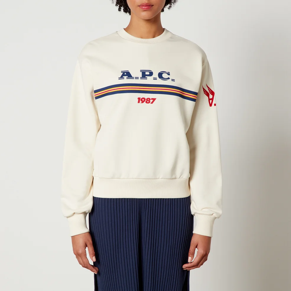 A.P.C. Maxine Cotton-Jersey Sweatshirt - XS Image 1