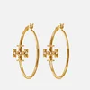 Tory Burch Eleanor Gold-Plated Hoop Earrings - Image 1