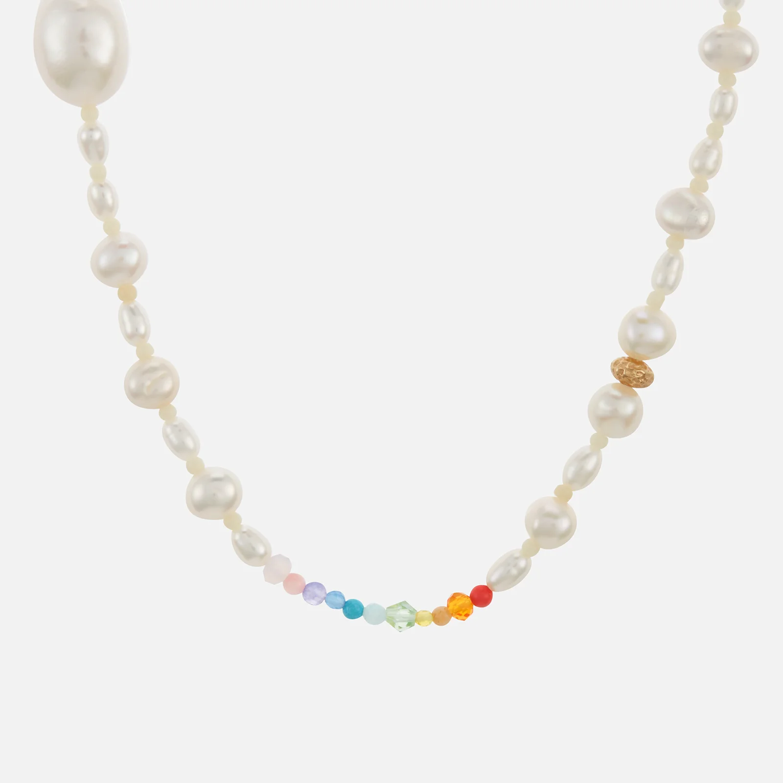 Anni Lu Gold-Tone, Glass Pearl and Bead Necklace Image 1