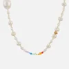 Anni Lu Gold-Tone, Glass Pearl and Bead Necklace - Image 1