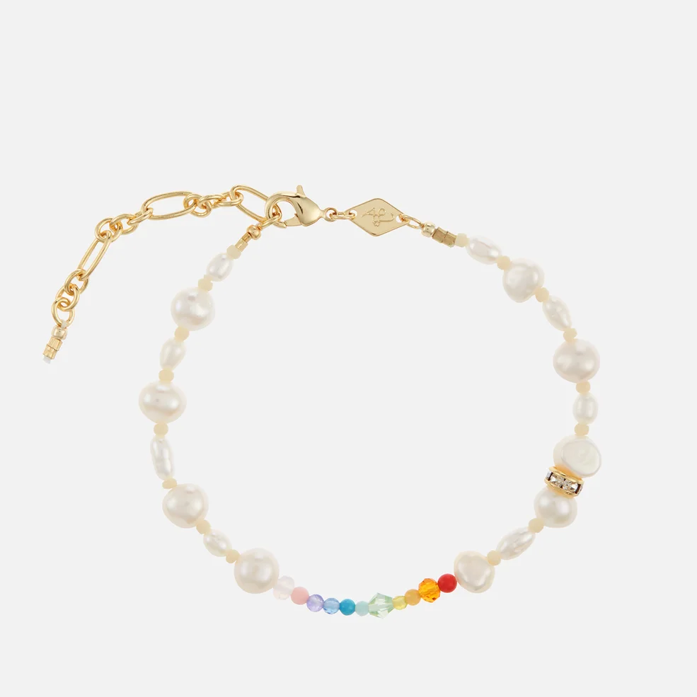 Anni Lu Gold-Tone, Glass Pearl and Bead Bracelet Image 1