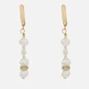 Anni Lu Gold-Tone and Glass Pearl Hoop Earrings - Image 1
