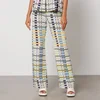 Stine Goya Marc Checked Crepe Trousers - Image 1