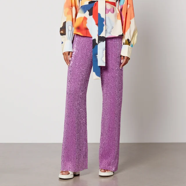 Stine Goya Markus Sequined Jersey Trousers