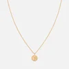 Astrid & Miyu Cancer Zodiac 18-Karat Gold-Plated Recycled Sterling Silver Necklace - Image 1