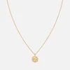 Astrid & Miyu Capricorn Zodiac 18-Karat Gold-Plated Recycled Sterling Silver Necklace - Image 1