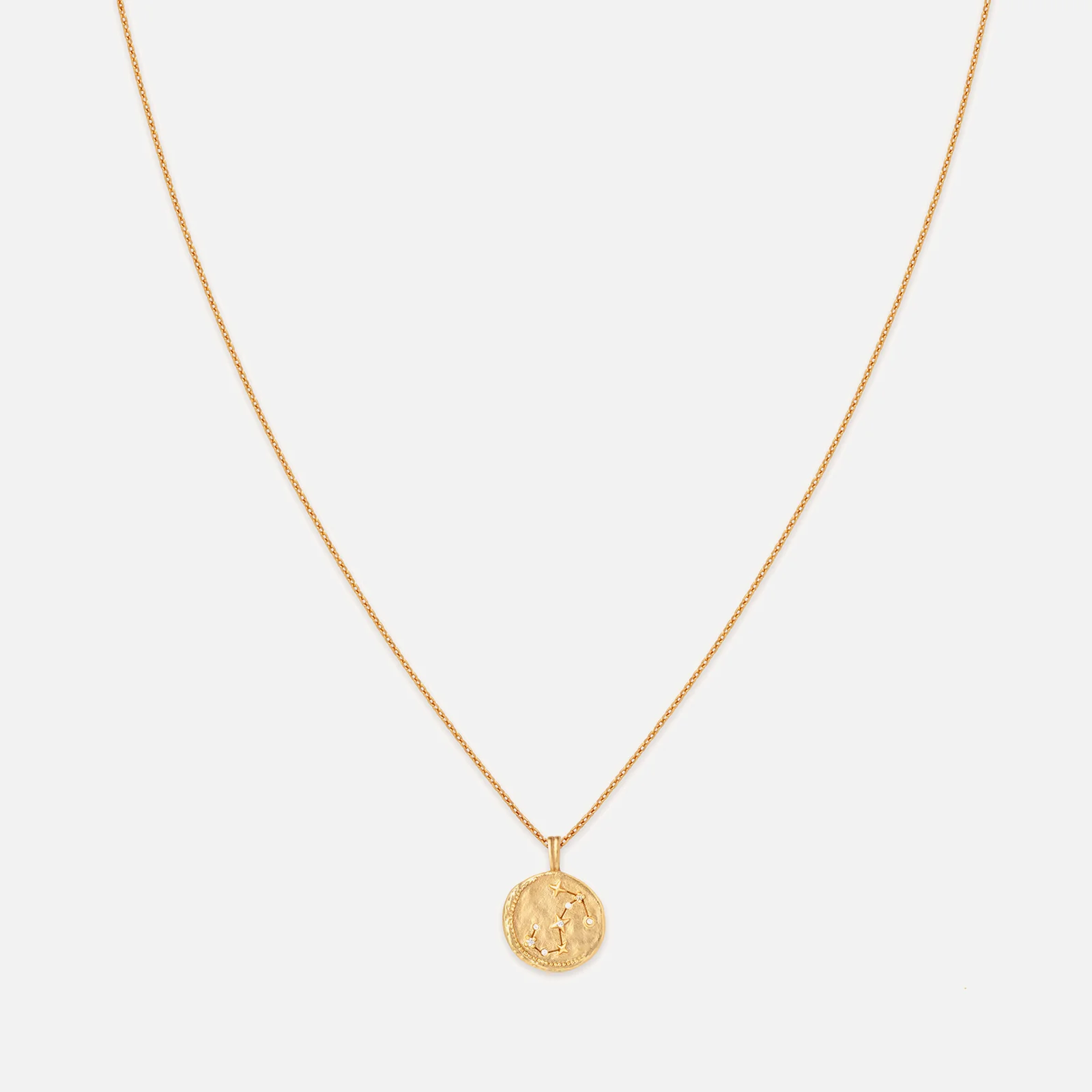 Astrid & Miyu Scorpio Zodiac 18-Karat Gold-Plated Sterling Silver Necklace Image 1