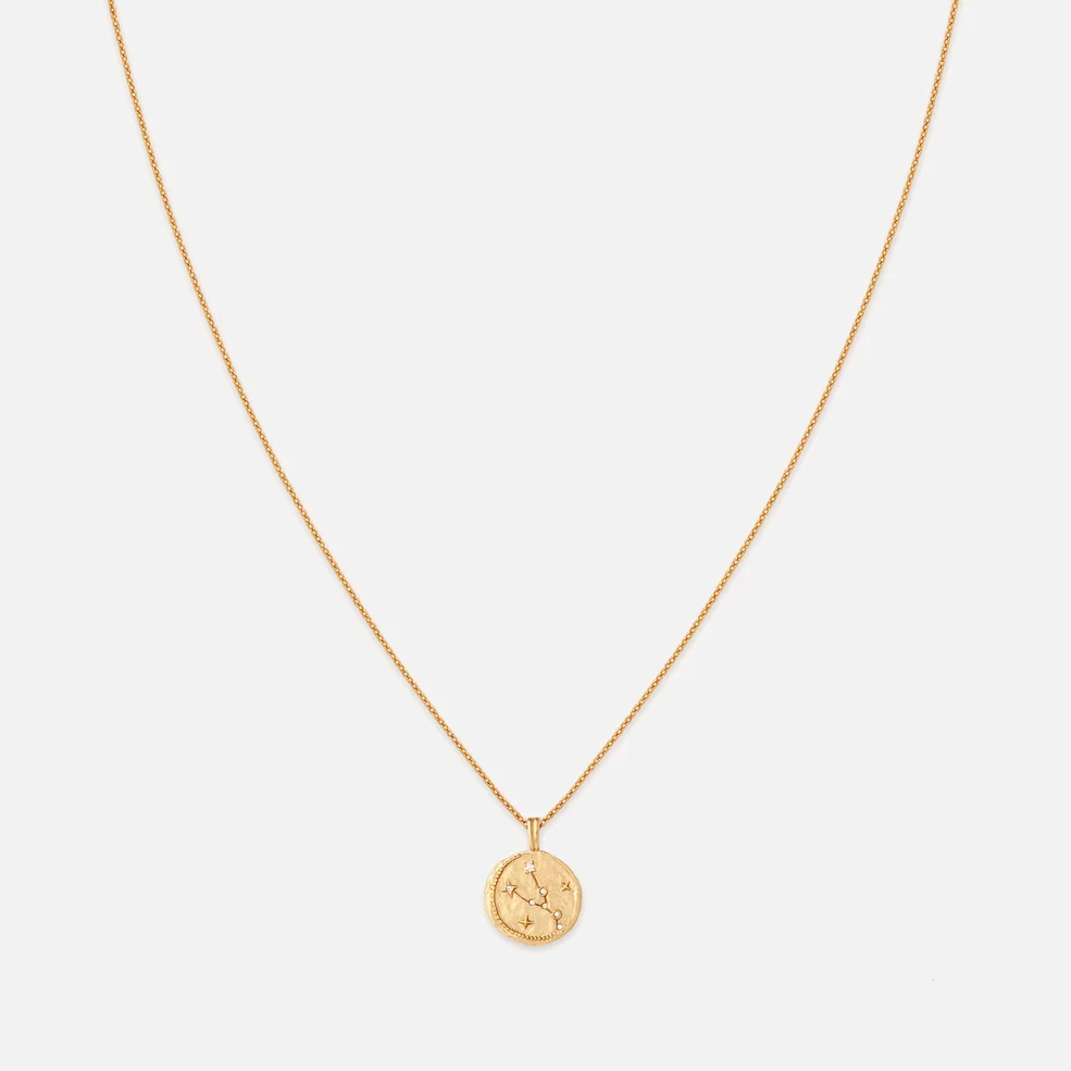 Astrid & Miyu Taurus Zodiac 18-Karat Gold-Plated Sterling Silver Necklace Image 1