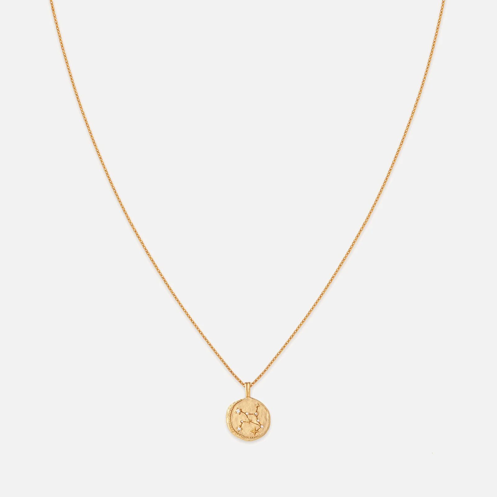 Astrid & Miyu Virgo Zodiac 18-Karat Gold-Plated Sterling Silver Necklace Image 1