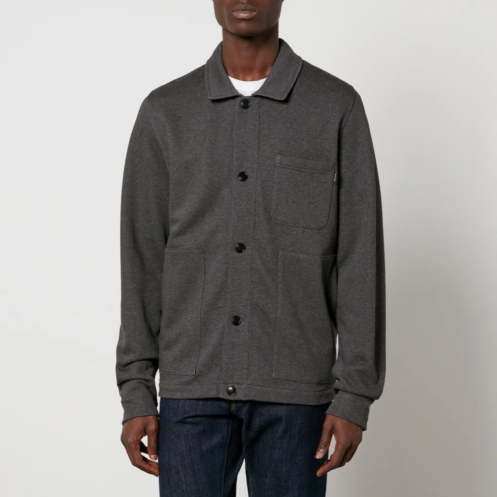 PS Paul Smith Organic Cotton-Jersey Workwear Jacket Image 1