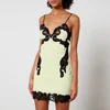 Alexander Wang Embroidered Mesh and Cotton-Terry Mini Dress - Image 1