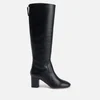 BY FAR Women's Miller Leather Heeled Knee High Boots - Image 1