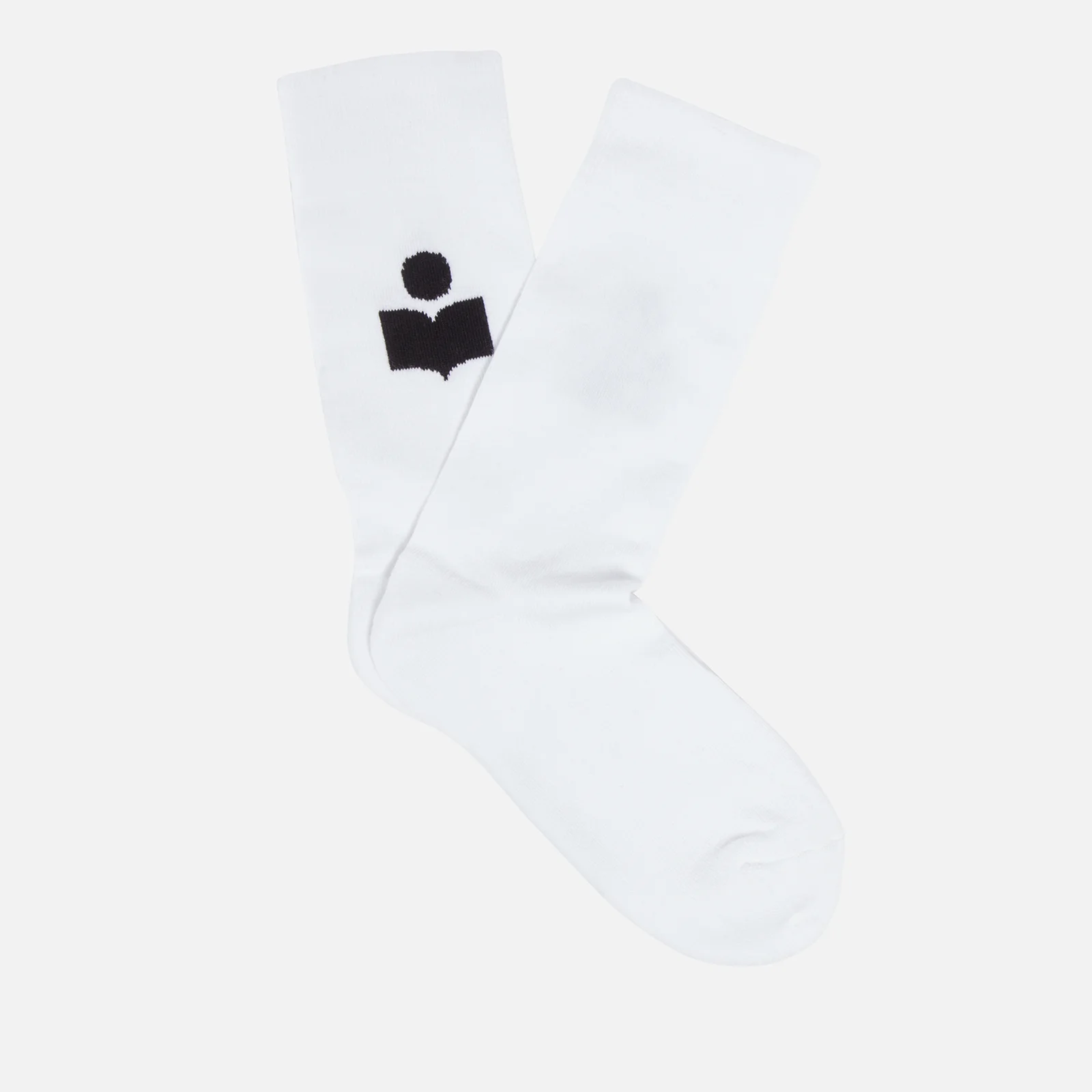 Isabel Marant Siloki Logo-Jacquard Cotton-Blend Socks Image 1