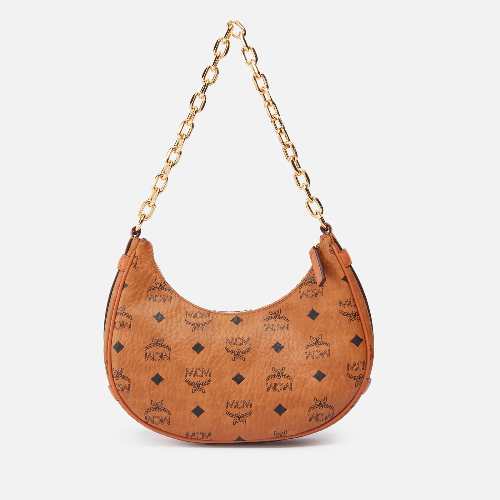 MCM Aren Small Hobo Coated-Canvas Bag Image 1
