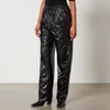 Marant Etoile Brina Wide Leg Leather Look Trousers - Image 1