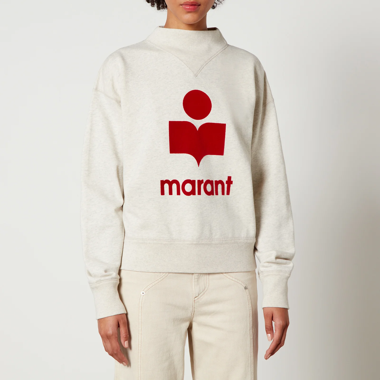 Marant Etoile Moby Cotton-Blend Jersey Sweatshirt Image 1