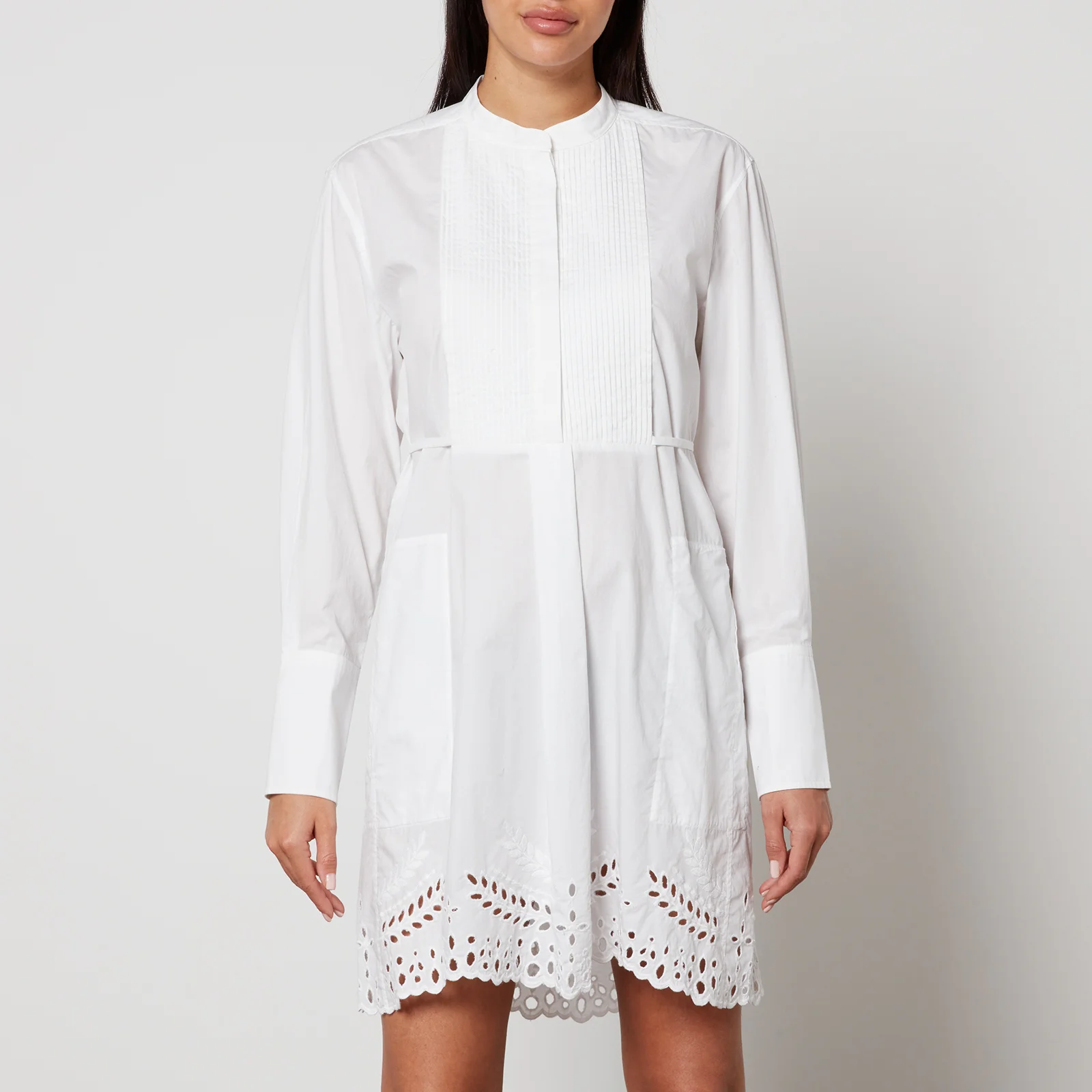 Marant Etoile Rehana Cotton Broderie Anglaise Mini Dress Image 1