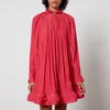 Lanvin Ruffled Charmeuse Mini Dress - FR 38/UK 10 - Image 1