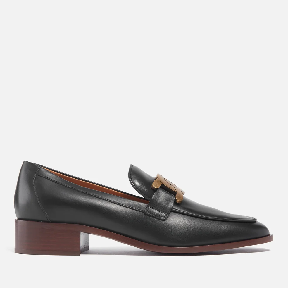 Tod's Women's Leather Heeled Loafers Image 1
