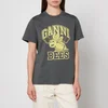 Ganni Basic Yellow Bee Organic Cotton Jersey T-Shirt - Image 1