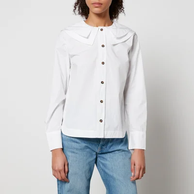 Ganni Cotton-Poplin Shirt - EU 34/UK 6
