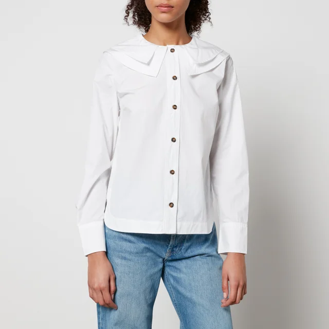 Ganni Cotton-Poplin Shirt