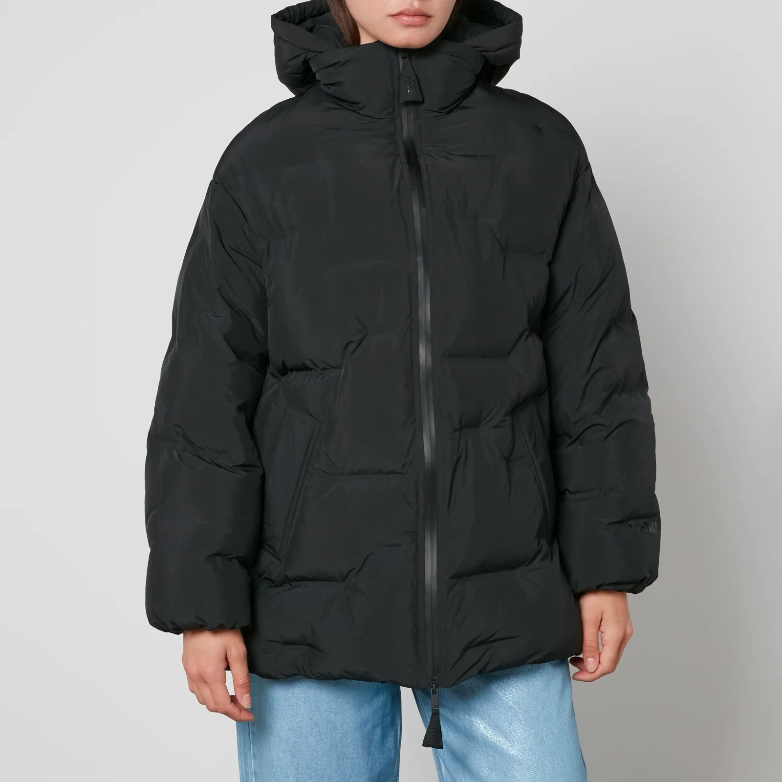 Ganni Quilted Shell Puffer Jacket Image 1