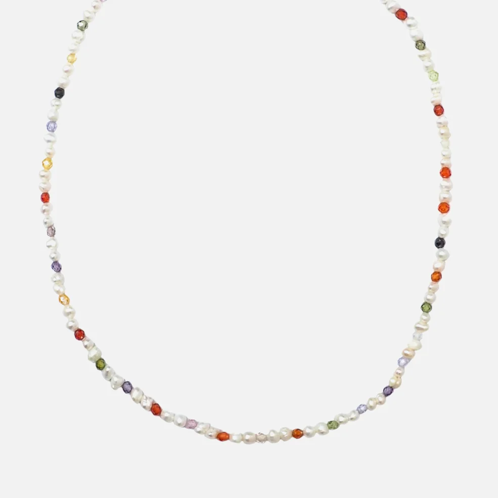 Hermina Athens Pearls And Rainbows Gemstone and Pearl Necklace Image 1