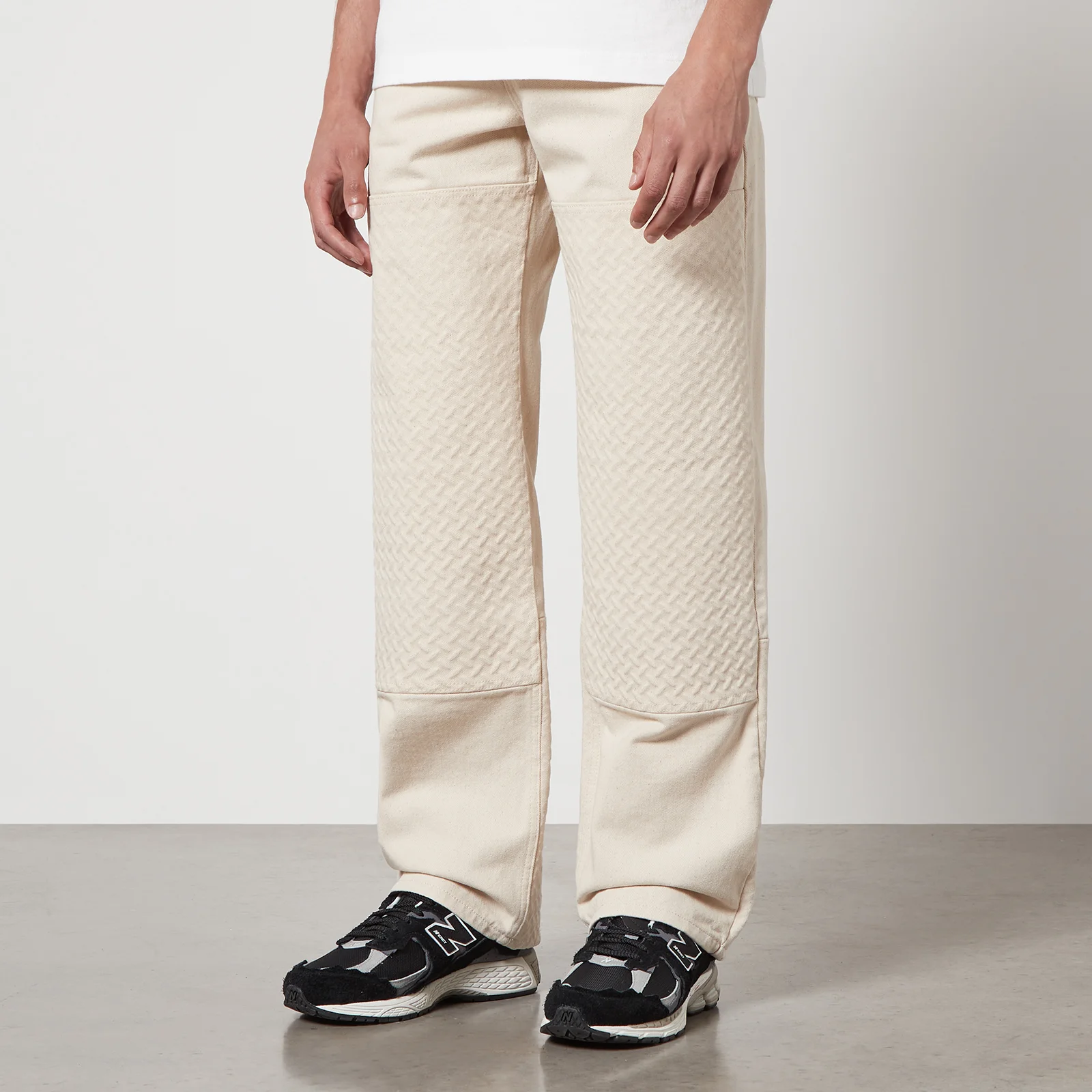 Axel Arigato Grate Embossed Cotton-Twill Trousers Image 1