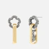Coach Tearose Statement Gold and Silver-Tone Earrings - Image 1
