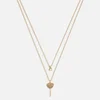 Coach Lollipop Gold-Toned Brass Multi Layer Necklace - Image 1