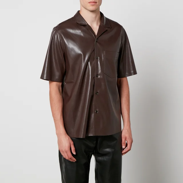Nanushka Bodil Faux Leather Shirt